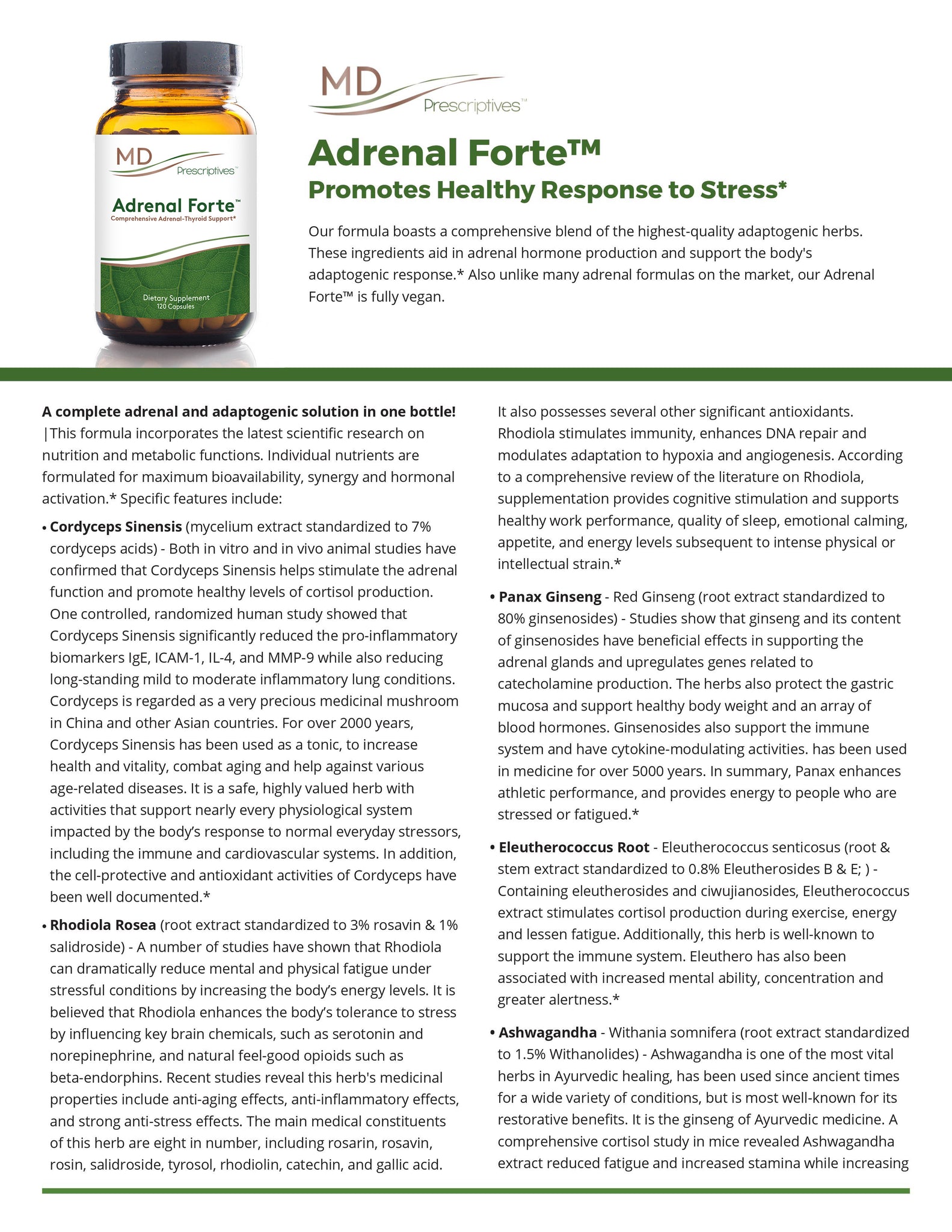 Adrenal Forte 120 Vcaps